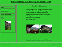 Tablet Screenshot of ferienwohnungherz.de